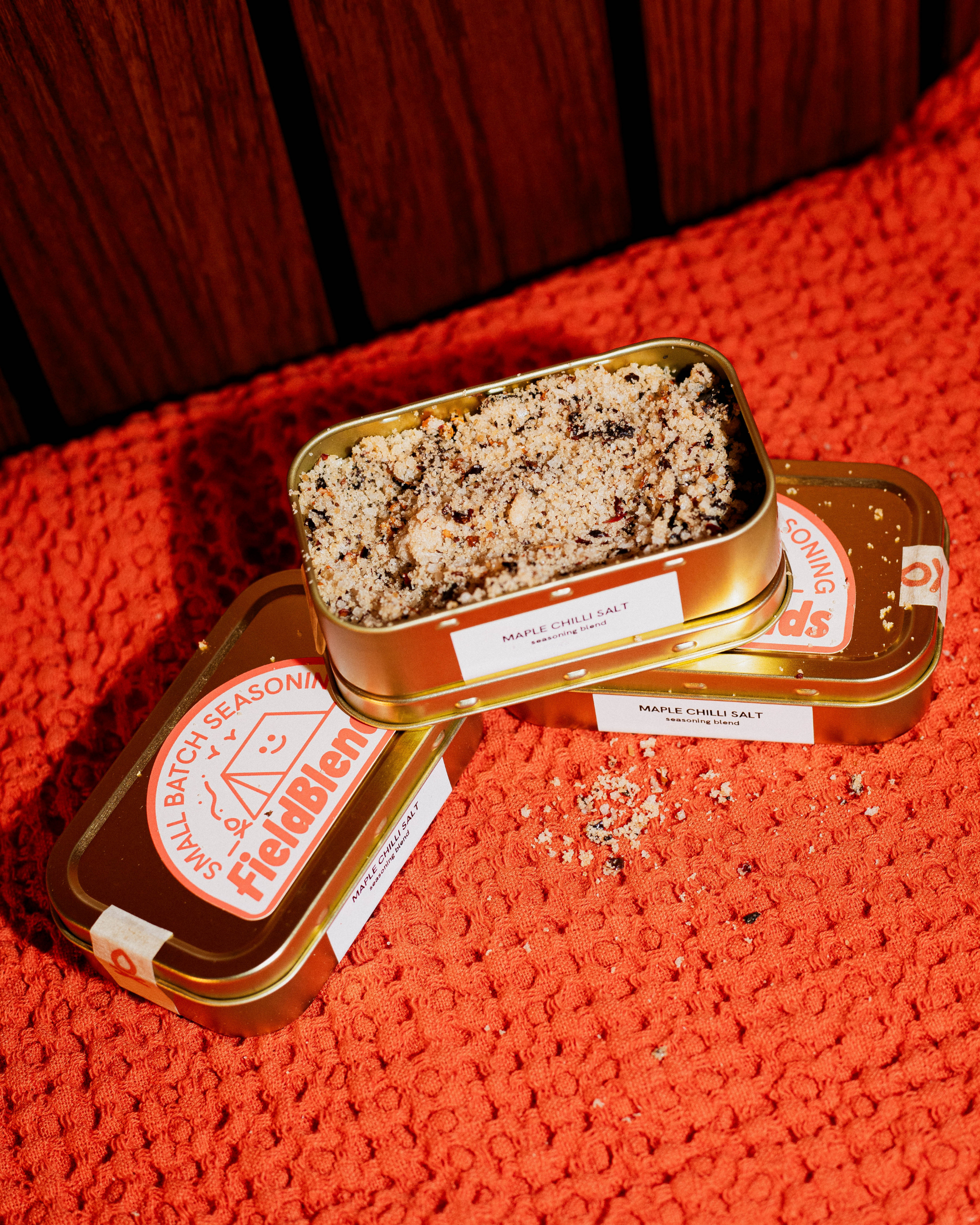 MAPLE CHILLI SALT BLEND - CAMPING TIN